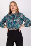 Bluzka Model DHJ-BZ-15170.39 Morski - Italy Moda Italy Moda Bluzka Model DHJ-BZ-15170.39 Morski - Italy Moda Italy Moda