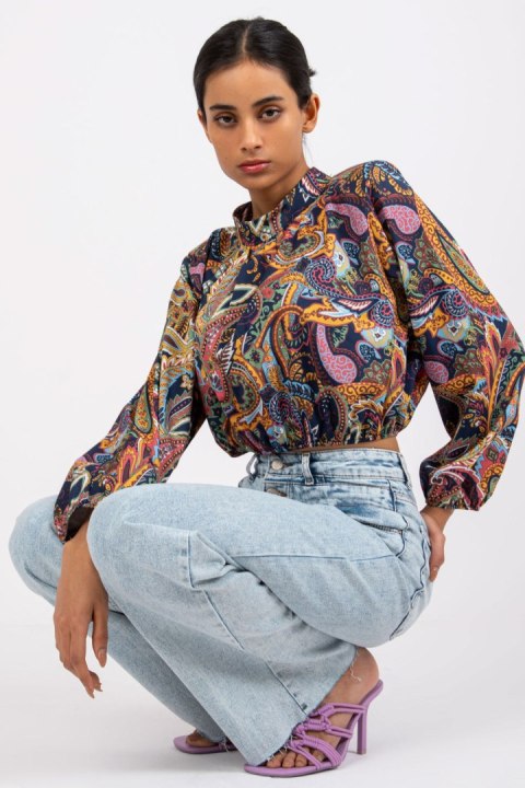 Bluzka Model DHJ-BZ-15170.39 Navy - Italy Moda Italy Moda Bluzka Model DHJ-BZ-15170.39 Navy - Italy Moda Italy Moda