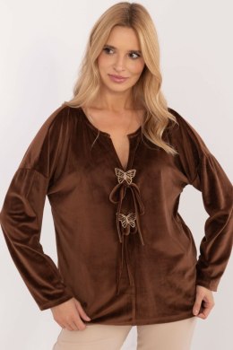 Bluzka Model DHJ-BZ-19916.03P Brown - Italy Moda Italy Moda