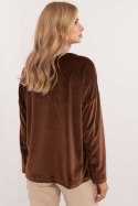 Bluzka Model DHJ-BZ-19916.03P Brown - Italy Moda Italy Moda Bluzka Model DHJ-BZ-19916.03P Brown - Italy Moda Italy Moda