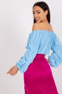Bluzka Model DHJ-BZ-6816.57 Light Blue - Italy Moda Italy Moda Bluzka Model DHJ-BZ-6816.57 Light Blue - Italy Moda Italy Moda