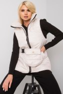 Kamizelka Model EM-KZ-611.40X Ecru - Ex Moda Ex Moda Kamizelka Model EM-KZ-611.40X Ecru - Ex Moda Ex Moda