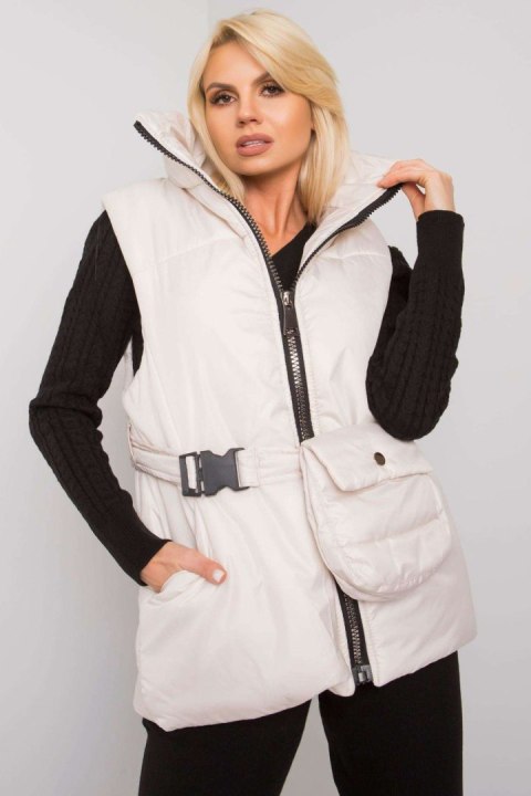 Kamizelka Model EM-KZ-611.40X Ecru - Ex Moda Ex Moda Kamizelka Model EM-KZ-611.40X Ecru - Ex Moda Ex Moda