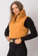 Kamizelka Model EM-KZ-898.30 Dark Yellow - Ex Moda Ex Moda Kamizelka Model EM-KZ-898.30 Dark Yellow - Ex Moda Ex Moda