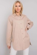 Koszula Damska Model EM-KS-001.46 Beige - Ex Moda Ex Moda Koszula Damska Model EM-KS-001.46 Beige - Ex Moda Ex Moda