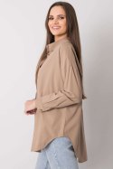 Koszula Damska Model EM-KS-004.42 Dark Beige - Ex Moda Ex Moda Koszula Damska Model EM-KS-004.42 Dark Beige - Ex Moda Ex Moda