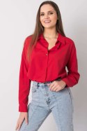 Koszula Damska Model EM-KS-004.42 Dark Red - Ex Moda Ex Moda Koszula Damska Model EM-KS-004.42 Dark Red - Ex Moda Ex Moda