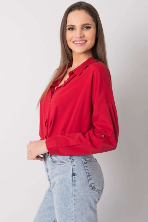 Koszula Damska Model EM-KS-004.42 Dark Red - Ex Moda Ex Moda Koszula Damska Model EM-KS-004.42 Dark Red - Ex Moda Ex Moda