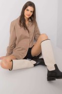 Koszula Damska Model EM-KS-005.34 Dark Beige - Ex Moda Ex Moda Koszula Damska Model EM-KS-005.34 Dark Beige - Ex Moda Ex Moda