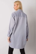 Koszula Damska Model EM-KS-678-1.09 Grey - Ex Moda Ex Moda Koszula Damska Model EM-KS-678-1.09 Grey - Ex Moda Ex Moda