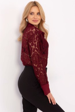 Koszula Damska Model MI-KS-C243.18 Bordo - Italy Moda Italy Moda