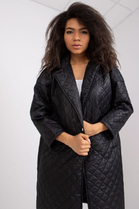 Płaszcz Damska Model EM-PL-655.91 Black - Ex Moda Ex Moda Płaszcz Damska Model EM-PL-655.91 Black - Ex Moda Ex Moda