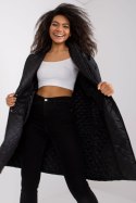 Płaszcz Damska Model EM-PL-655.91 Black - Ex Moda Ex Moda Płaszcz Damska Model EM-PL-655.91 Black - Ex Moda Ex Moda