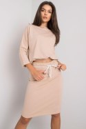 Spódnica Komplet Model EM-KMPL-621.21P Beige - Ex Moda Ex Moda Spódnica Komplet Model EM-KMPL-621.21P Beige - Ex Moda Ex Moda
