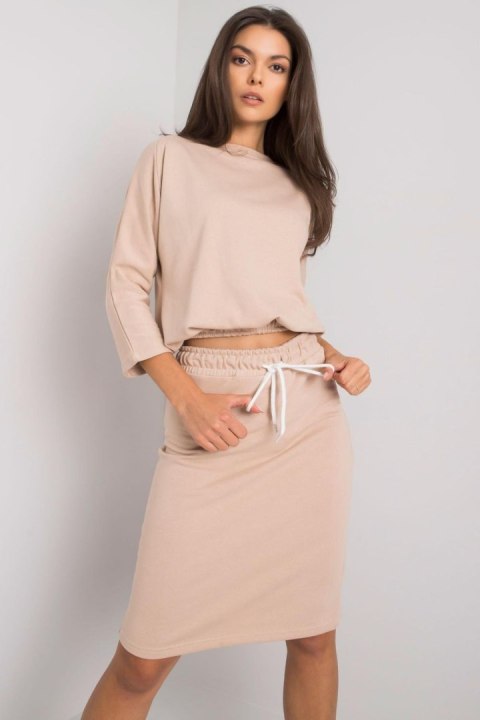 Spódnica Komplet Model EM-KMPL-621.21P Beige - Ex Moda Ex Moda Spódnica Komplet Model EM-KMPL-621.21P Beige - Ex Moda Ex Moda