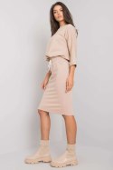 Spódnica Komplet Model EM-KMPL-621.21P Beige - Ex Moda Ex Moda Spódnica Komplet Model EM-KMPL-621.21P Beige - Ex Moda Ex Moda