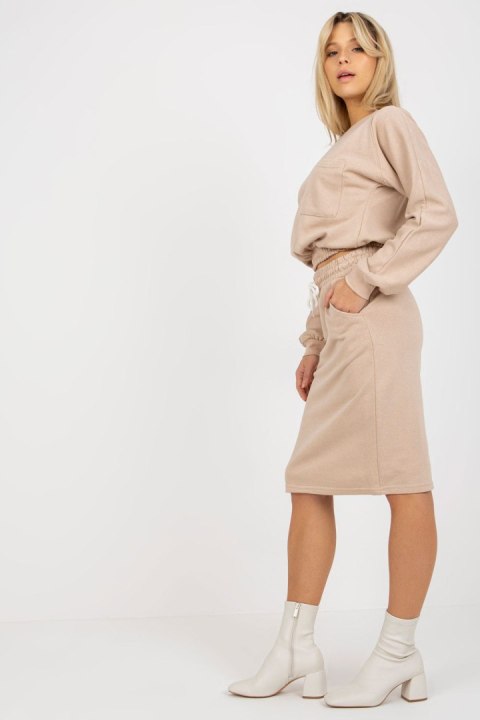 Spódnica Komplet Model EM-KMPL-644.18P Beige - Ex Moda Ex Moda Spódnica Komplet Model EM-KMPL-644.18P Beige - Ex Moda Ex Moda