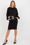 Spódnica Komplet Model EM-KMPL-644.18P Black - Ex Moda Ex Moda Spódnica Komplet Model EM-KMPL-644.18P Black - Ex Moda Ex Moda
