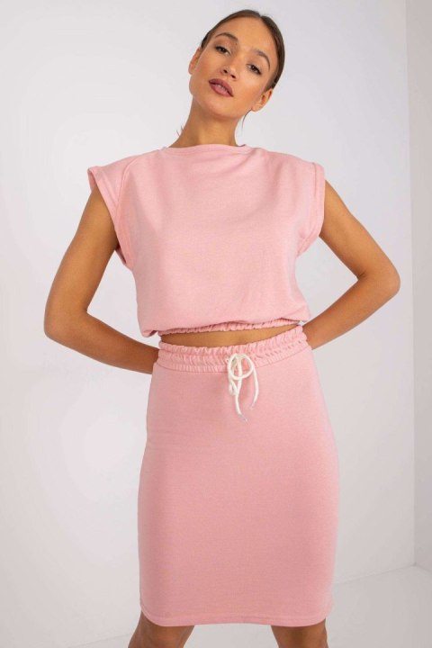 Spódnica Komplet Model EM-KMPL-N596.24X Light Pink - Ex Moda Ex Moda Spódnica Komplet Model EM-KMPL-N596.24X Light Pink - Ex Moda Ex Moda
