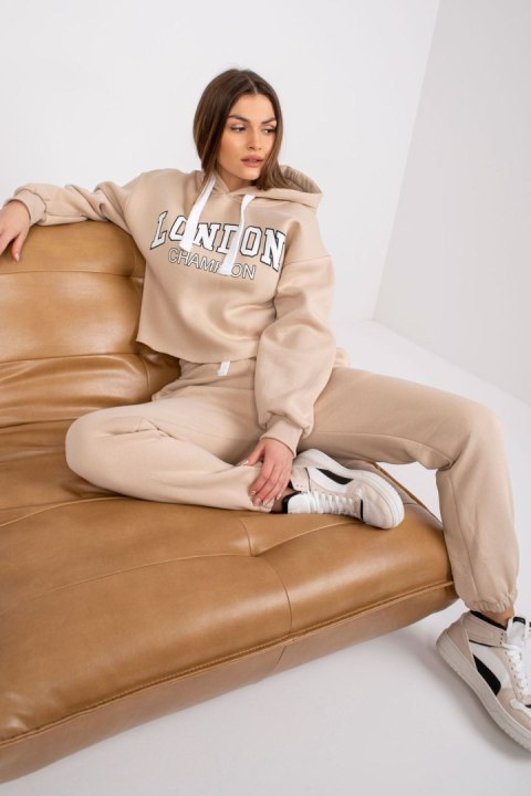 Spodnie Komplet Model EM-KMPL-720.01 White/Beige - Ex Moda Ex Moda Spodnie Komplet Model EM-KMPL-720.01 White/Beige - Ex Moda Ex Moda