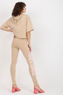 Spodnie Komplet Model EM-KMPL-735.10 Beige - Ex Moda Ex Moda Spodnie Komplet Model EM-KMPL-735.10 Beige - Ex Moda Ex Moda