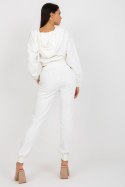 Spodnie Komplet Model EM-KMPL-747.06P Ecru - Ex Moda Ex Moda Spodnie Komplet Model EM-KMPL-747.06P Ecru - Ex Moda Ex Moda