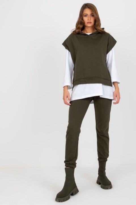 Spodnie Komplet Model EM-KMPL-764.64 Khaki - Ex Moda Ex Moda Spodnie Komplet Model EM-KMPL-764.64 Khaki - Ex Moda Ex Moda
