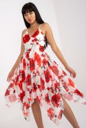 Sukienka Model DHJ-SK-15952-1.24X White/Red - Italy Moda Italy Moda Sukienka Model DHJ-SK-15952-1.24X White/Red - Italy Moda Italy Moda