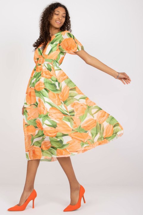 Sukienka Model DHJ-SK-15967.54P Orange - Italy Moda Italy Moda Sukienka Model DHJ-SK-15967.54P Orange - Italy Moda Italy Moda
