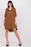 Sukienka Model DHJ-SK-V2209.94 Brown - Italy Moda Italy Moda Sukienka Model DHJ-SK-V2209.94 Brown - Italy Moda Italy Moda