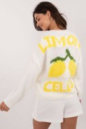 Sweter Damski Model MI-SW-2108.92 Ecru - Italy Moda Italy Moda Sweter Damski Model MI-SW-2108.92 Ecru - Italy Moda Italy Moda