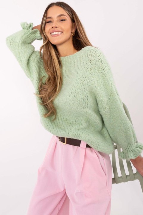 Sweter Damski Model MI-SW-2912.10X Pistacja - Italy Moda Italy Moda Sweter Damski Model MI-SW-2912.10X Pistacja - Italy Moda Italy Moda