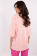 Tshirt Damski Model MI-TS-M736-1.36 Light Pink - Italy Moda Italy Moda Tshirt Damski Model MI-TS-M736-1.36 Light Pink - Italy Moda Italy Moda