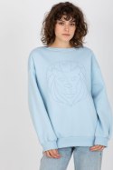 Bluza Damska Model EM-BL-617-4.41P Light Blue - Ex Moda Ex Moda Bluza Damska Model EM-BL-617-4.41P Light Blue - Ex Moda Ex Moda