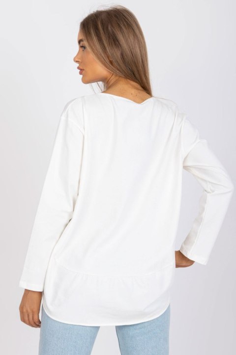 Bluzka Model EM-BZ-611.61P Ecru - Ex Moda Ex Moda Bluzka Model EM-BZ-611.61P Ecru - Ex Moda Ex Moda