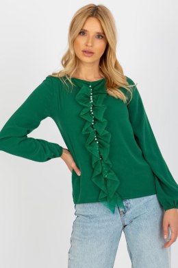 Bluzka Model LK-BZ-506673.36 Dark Green - Lakerta Lakerta