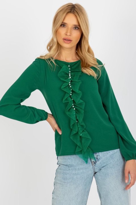 Bluzka Model LK-BZ-506673.36 Dark Green - Lakerta Lakerta