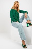 Bluzka Model LK-BZ-506673.36 Dark Green - Lakerta Lakerta