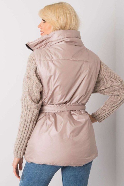 Kamizelka Model EM-KZ-611.40X Beige - Ex Moda Ex Moda Kamizelka Model EM-KZ-611.40X Beige - Ex Moda Ex Moda