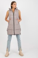 Kamizelka Model NM-KZ-P22-6608.98P Dark Beige - NM NM Kamizelka Model NM-KZ-P22-6608.98P Dark Beige - NM NM