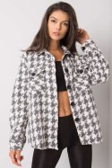 Koszula Damska Model EM-KS-178.34 White/Grey - Ex Moda Ex Moda Koszula Damska Model EM-KS-178.34 White/Grey - Ex Moda Ex Moda