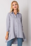 Koszula Damska Model EM-KS-556-1.11 Grey - Ex Moda Ex Moda Koszula Damska Model EM-KS-556-1.11 Grey - Ex Moda Ex Moda