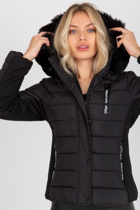 Kurtka Damska Model NM-KR-BS-202.44P Black - NM NM Kurtka Damska Model NM-KR-BS-202.44P Black - NM NM