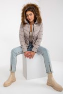 Kurtka Damska Model NM-KR-P22-6627.03P Dark Beige - NM NM Kurtka Damska Model NM-KR-P22-6627.03P Dark Beige - NM NM