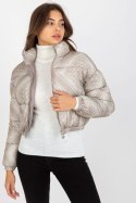 Kurtka Damska Model NM-KR-P22-6631.98P Dark Beige - NM NM Kurtka Damska Model NM-KR-P22-6631.98P Dark Beige - NM NM
