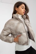 Kurtka Damska Model NM-KR-P22-6631.98P Dark Beige - NM NM Kurtka Damska Model NM-KR-P22-6631.98P Dark Beige - NM NM