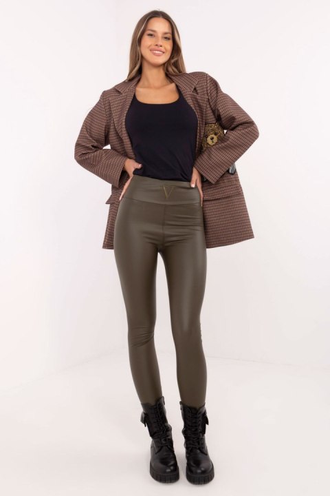 Legginsy Model NM-LG-TR1853.23 Khaki - NM NM Legginsy Model NM-LG-TR1853.23 Khaki - NM NM
