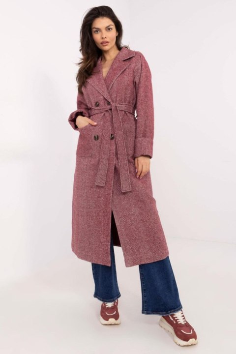 Płaszcz Damski Model LK-PL-509835.19 Bordo - Lakerta Lakerta Płaszcz Damski Model LK-PL-509835.19 Bordo - Lakerta Lakerta