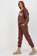 Spodnie Komplet Model EM-KMPL-769.19X Dark Brown - Ex Moda Ex Moda Spodnie Komplet Model EM-KMPL-769.19X Dark Brown - Ex Moda Ex Moda