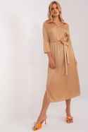 Sukienka Model LK-SK-509348.04 Camel - Lakerta Lakerta Sukienka Model LK-SK-509348.04 Camel - Lakerta Lakerta